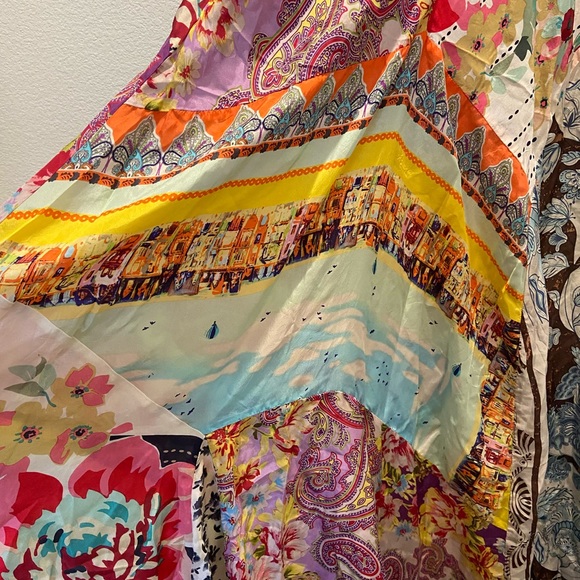 Johnny Was silk handkerchief maxi - SZ Small - Picture 5 of 5